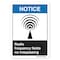 Signmission ANSI, 10" Height, 14" Width, Plastic, 14" W, 10" H, Lndscp, Radio Frequency Fields No Trespassing OS-NS-P-1014-L-19934 - alternate 1